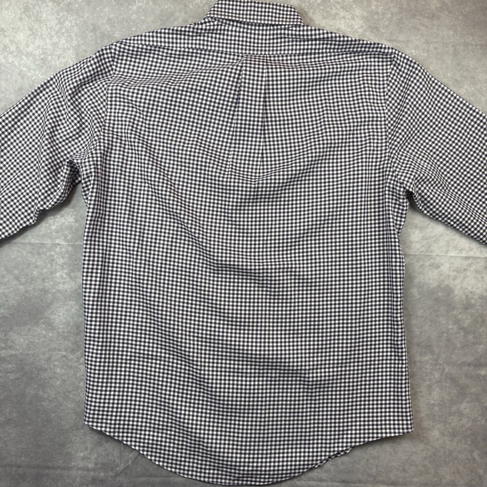 Brooks Brothers Button Down Shirt Mens L‎ Purple Check Regent Oxford Preppy - Picture 6 of 8